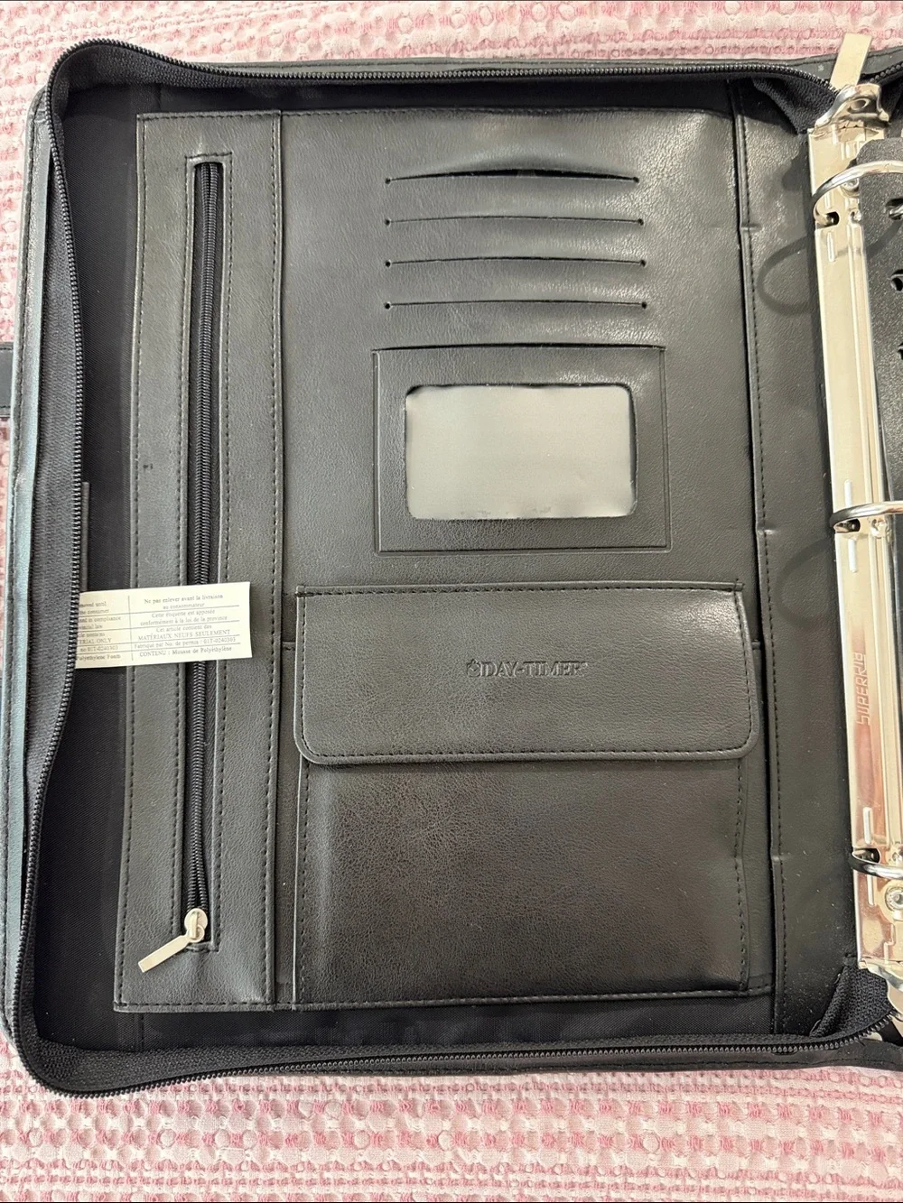 Structured Black Leather Briefcase for Men with Top Handle